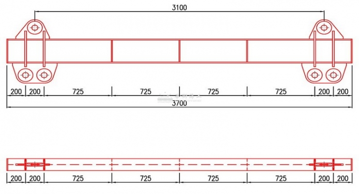 SWL 40t 横撑吊梁