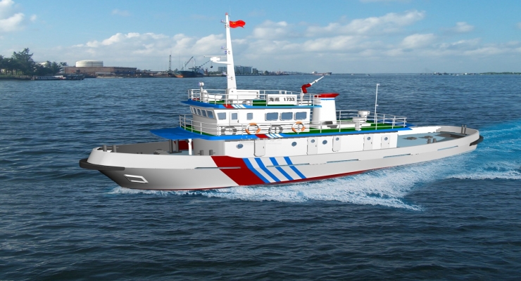 巡逻艇效果图设计